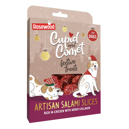 Cupid and Comet Festive Treats Artisan Salami Slices 200g Sale