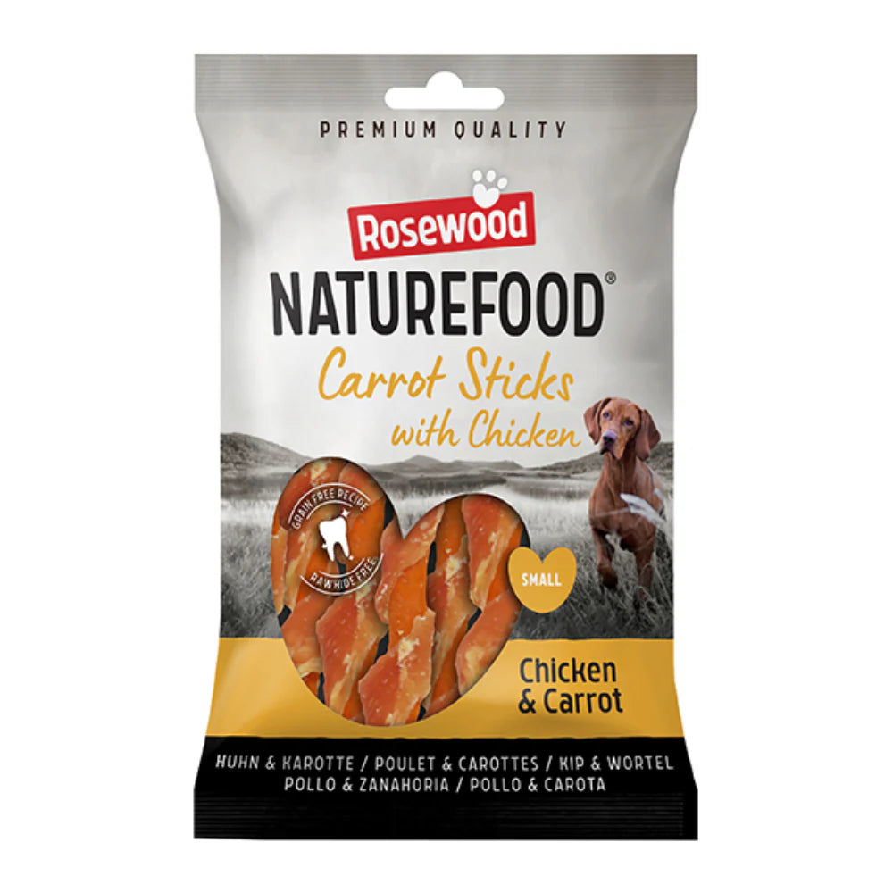 New Rosewood Naturefood Carrot Sticks With Chicken Chews