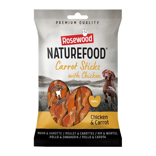 New Rosewood Naturefood Carrot Sticks With Chicken Chews